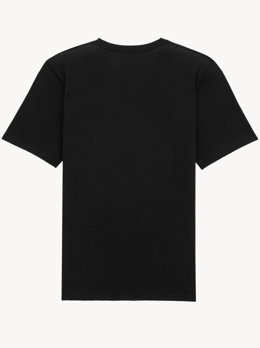 Saint Laurent Classic Black Embroidered Logo T-Shirt