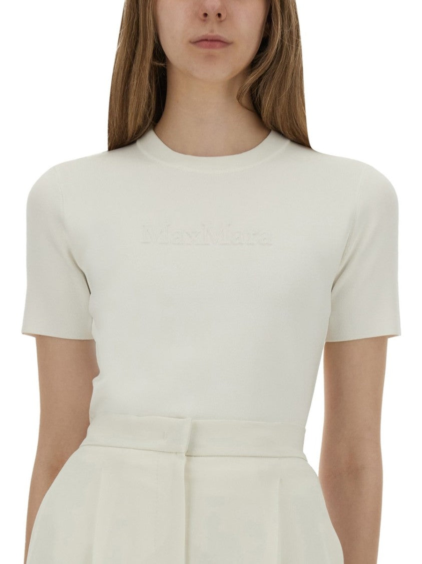 Max Mara Adelio Minimalist Slim Viscose-Blend T-Shirt
