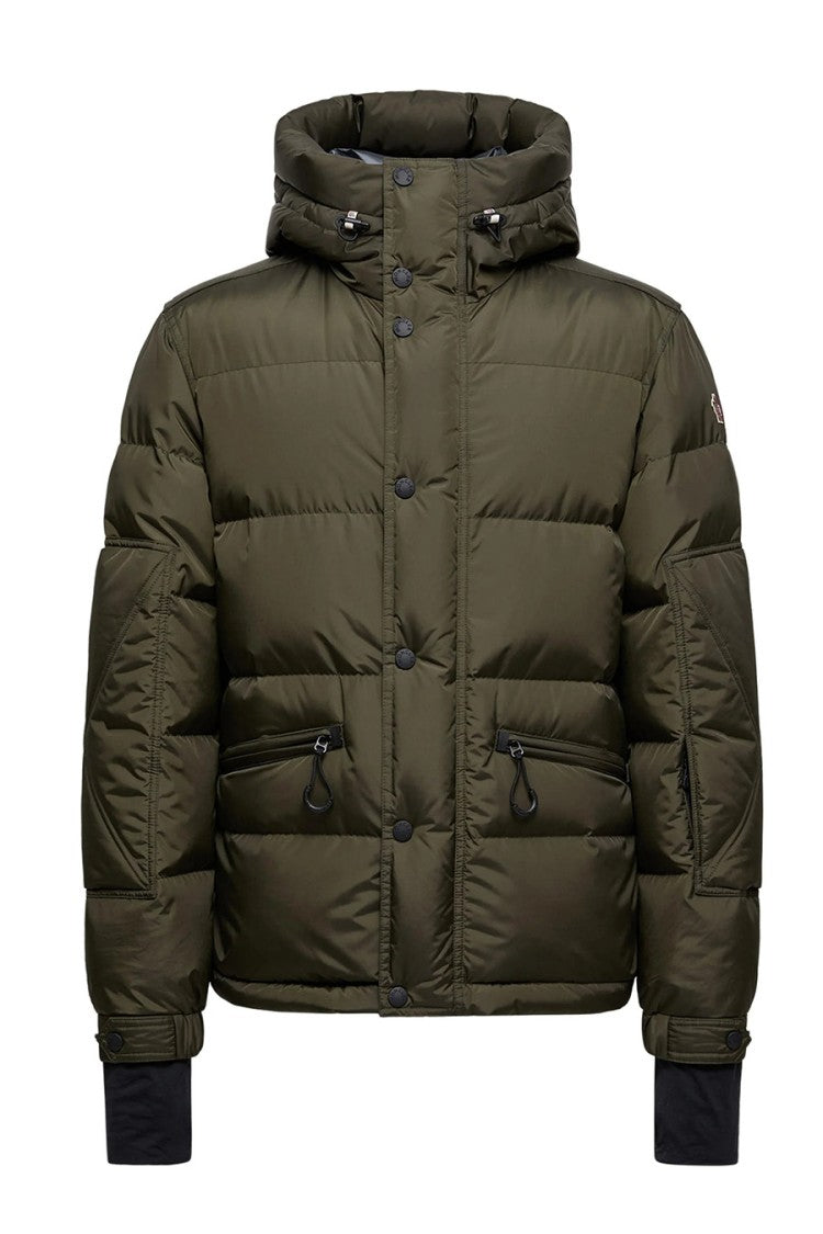 Moncler Dark Green Polyamide Hooded Puffer Jacket
