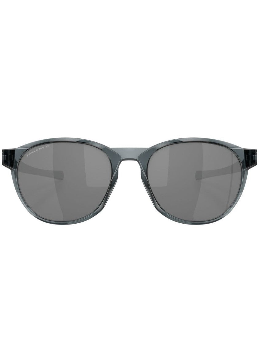 Oakley Round Frame Sunglasses With Grey Tinted Lenses