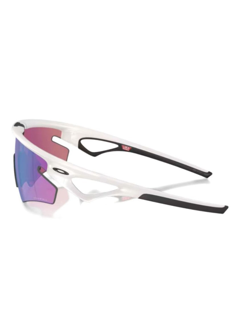 Oakley Aerodynamic White Sphaera Sunglasses With Gradient Lenses