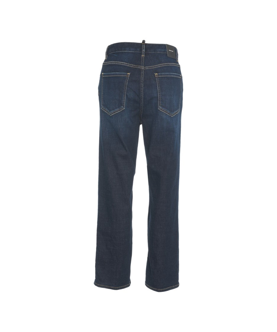 Dsquared2 Straight Leg Denim With Five-Pocket Design