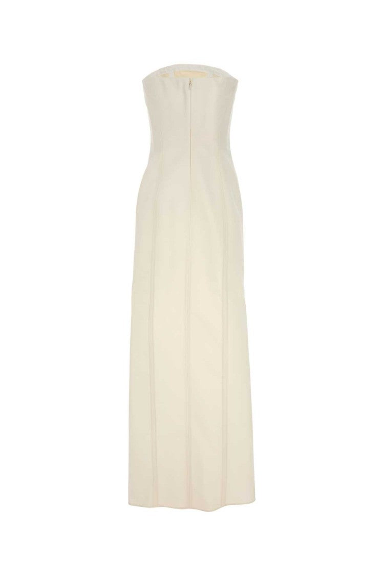 Stella Mccartney White Wool Long Dress
