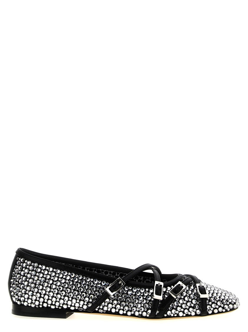 Mach & Mach Crystal Net' Ballet Flats