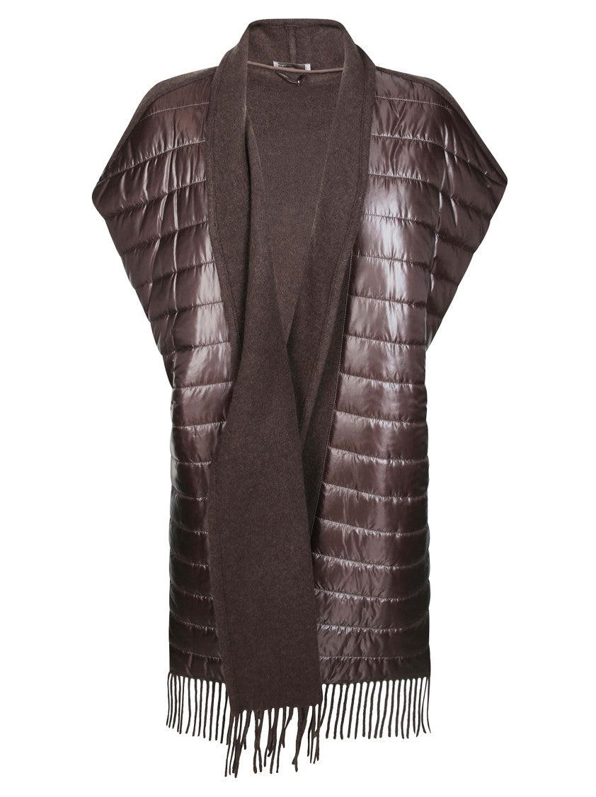 Herno Quilted Shawl Collar Cape