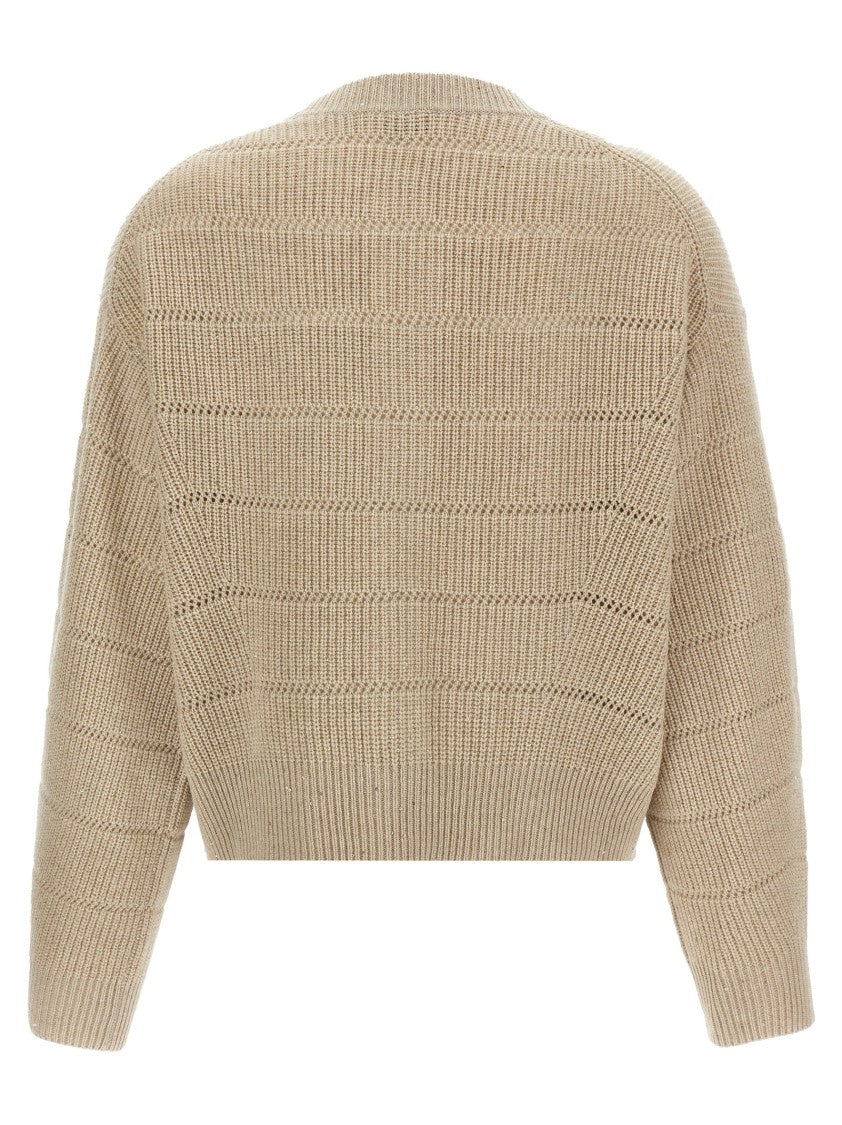 Brunello Cucinelli 'Rustic Dazzling Net' Cardigan