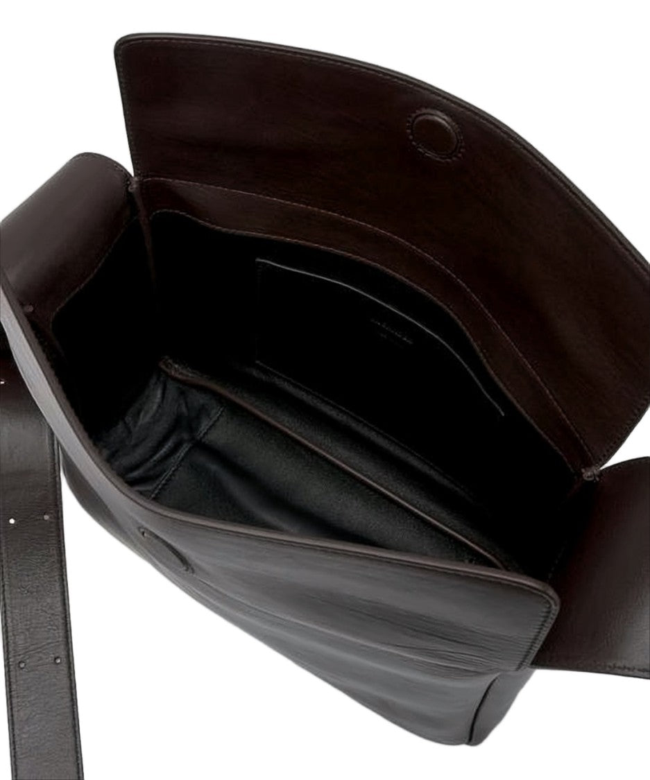 Jil Sander Smooth Polished Rectangular Shoulder Bag
