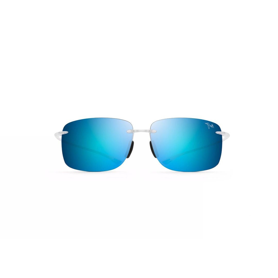 Maui Jim Hema Rimless Sunglasses With Blue Mirrored Lenses