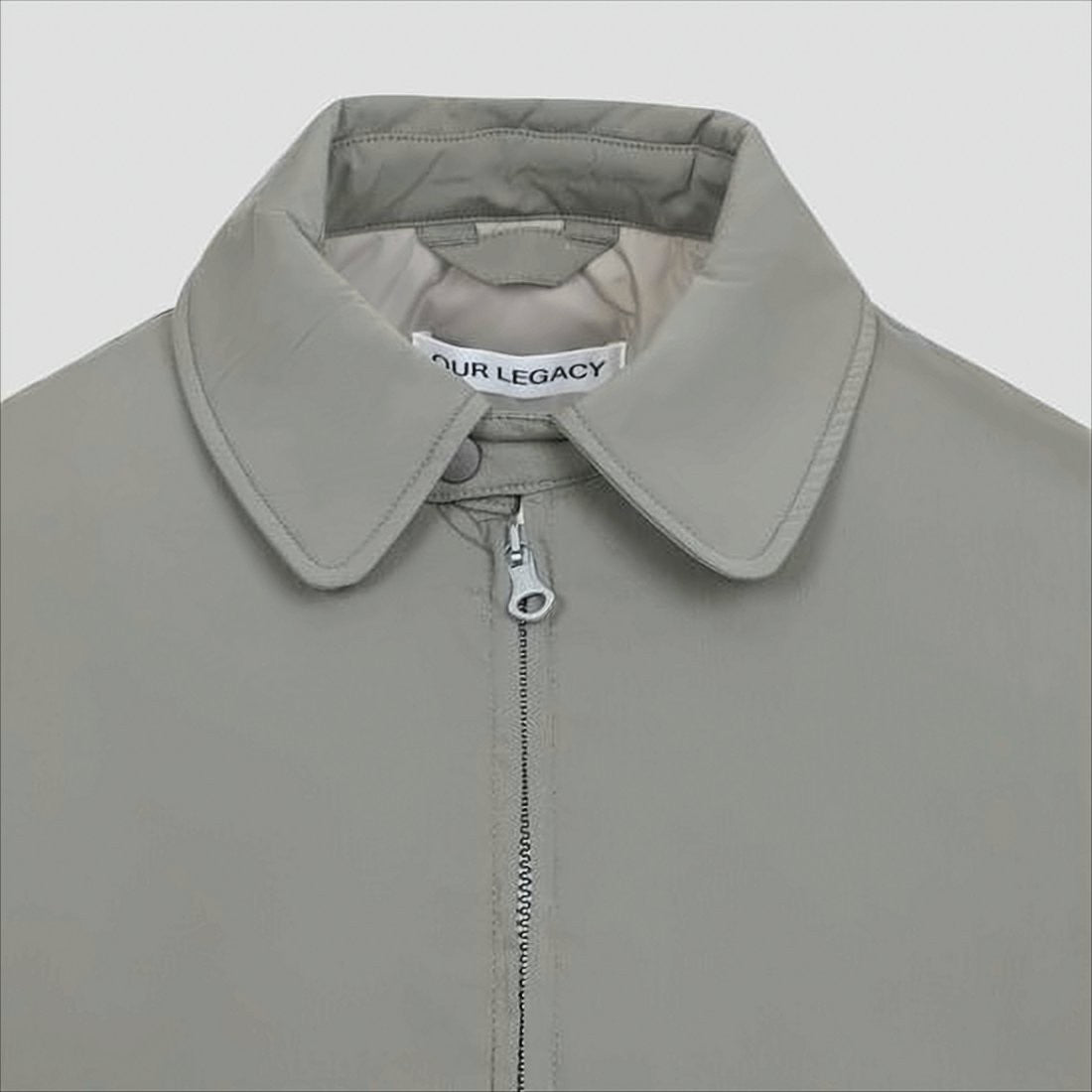 Our Legacy Minimalist Grey Jacket With Front Zipper