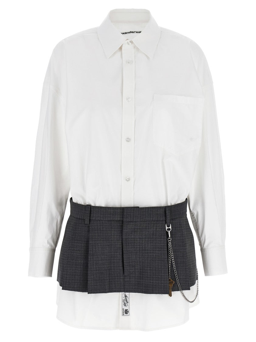 Alexander Wang 'Pre-Styled Shirt Dress W Chain' Dress