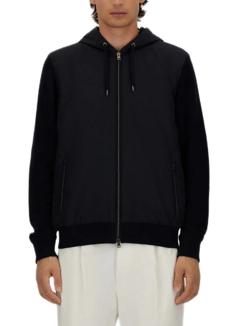 Herno Cotton And Nylon Jacket With Functional Design