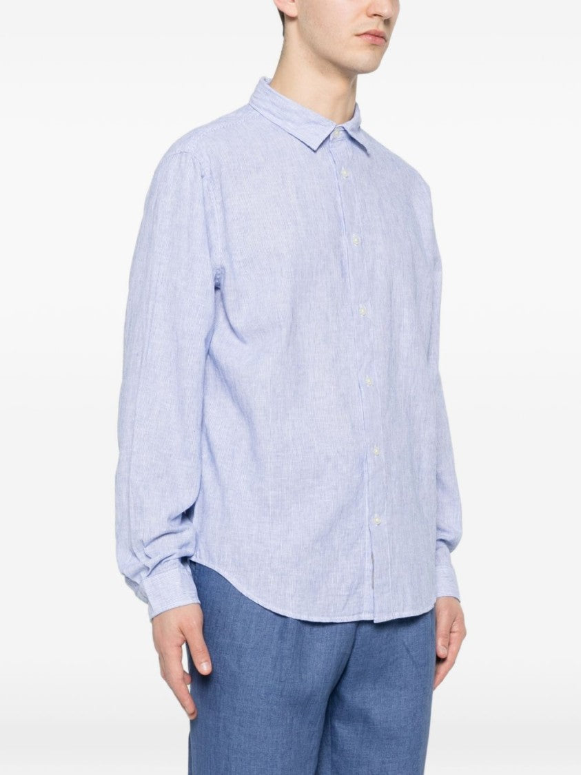 Woolrich Long-Sleeve Striped Cotton Shirt