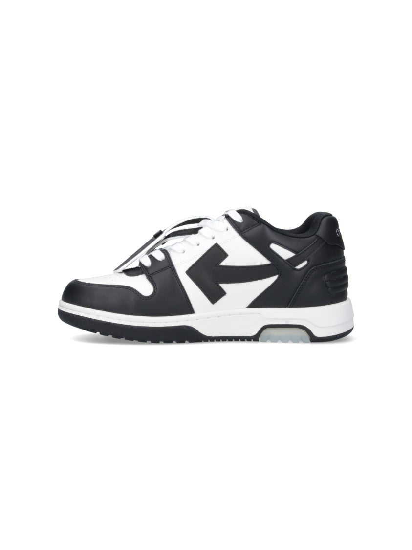 Off-White Color-Block Low-Top Sneakers With Bold Arrow Motifs