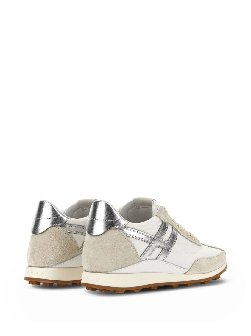 Hogan Flat Sneakers With Suede Overlays