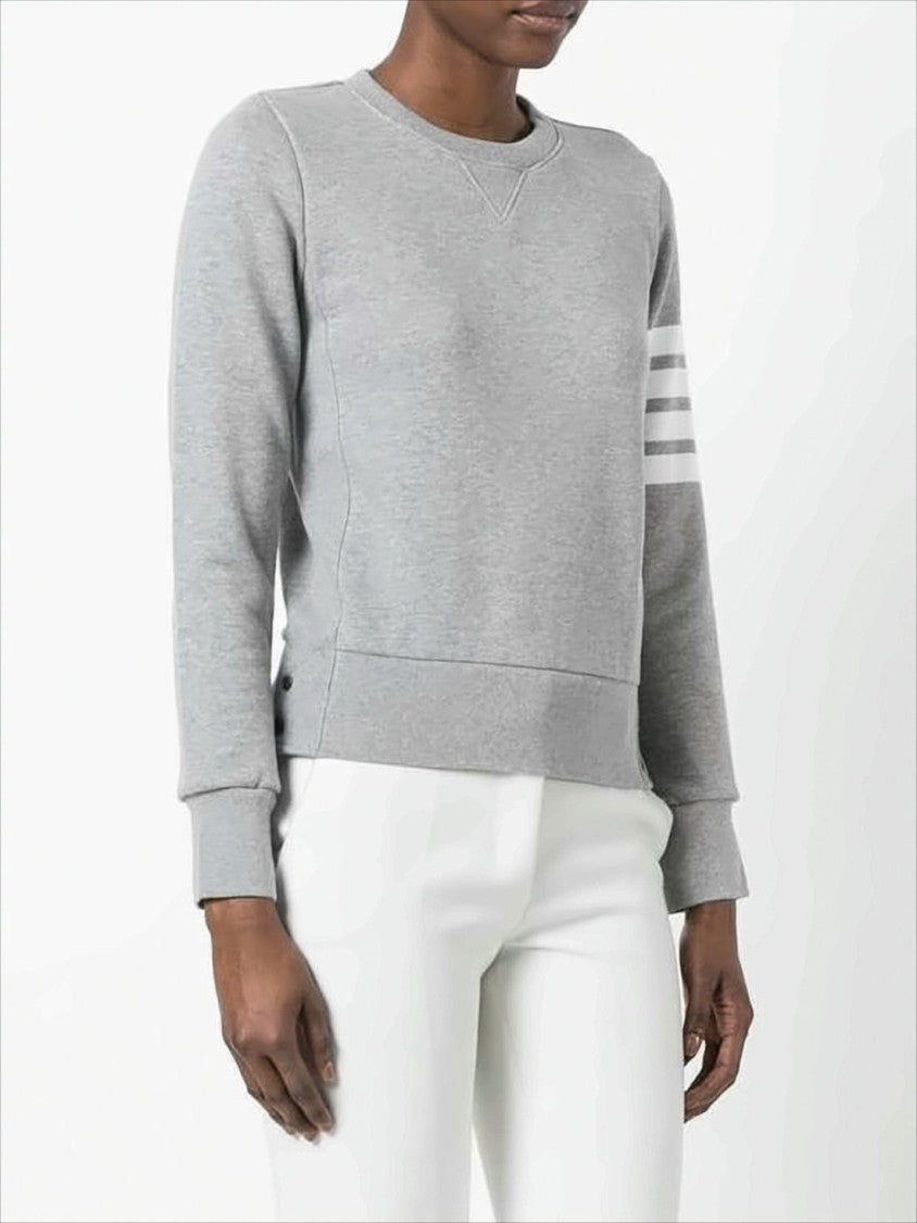 Thom Browne Long-Sleeve Sweatshirt With Signature Stripes