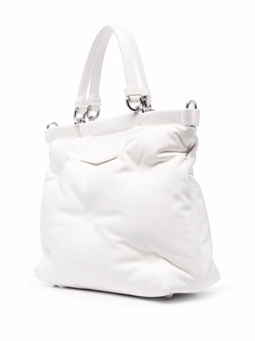 Maison Margiela Quilted Daisy-White Lambskin Bag