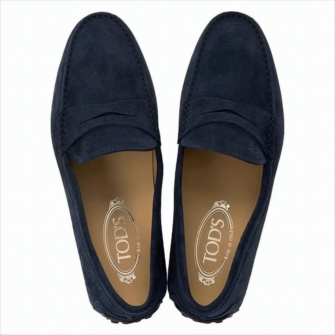 Tod's Suede Loafers With Classic Penny Strap Detail