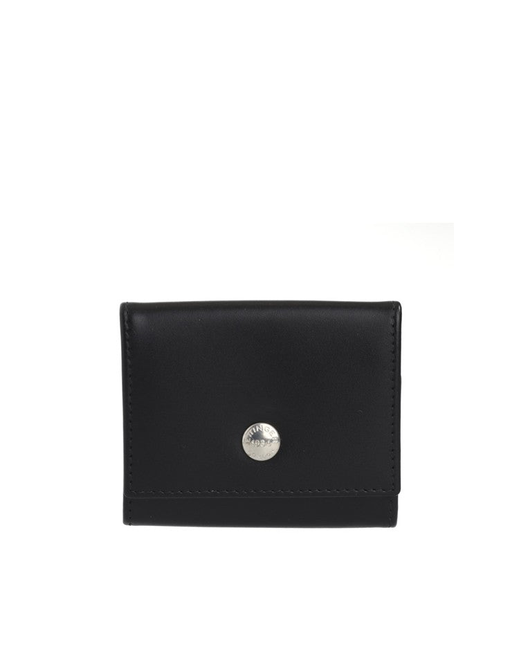 Ettinger Tri-Fold Coin Purse With Silver Button Closure