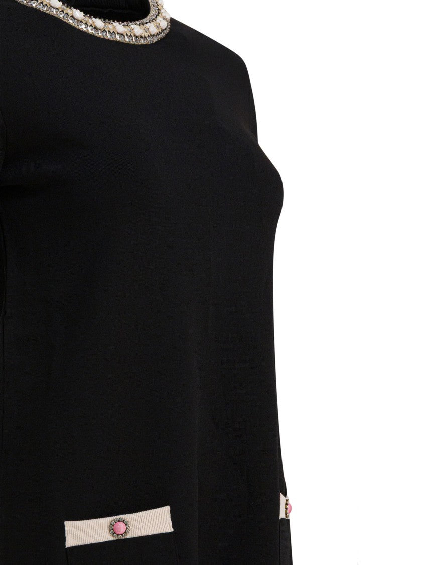 Valentino Embellished Choker Dress