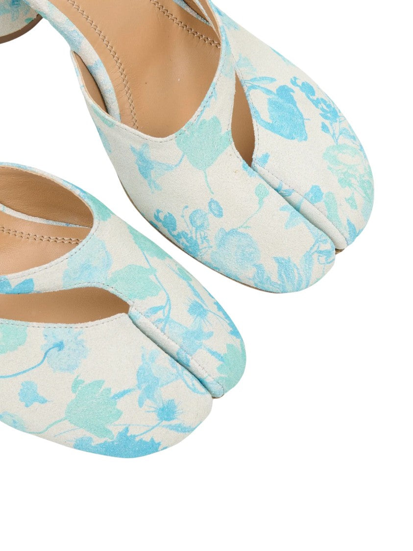 Maison Margiela Tabi Pump H80 Sandals With Floral Print