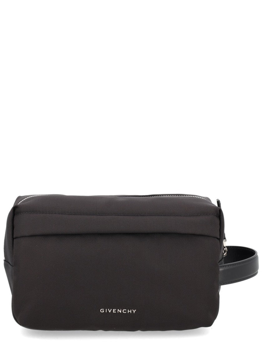 Givenchy Minimalist Zip Polyamide Clutch