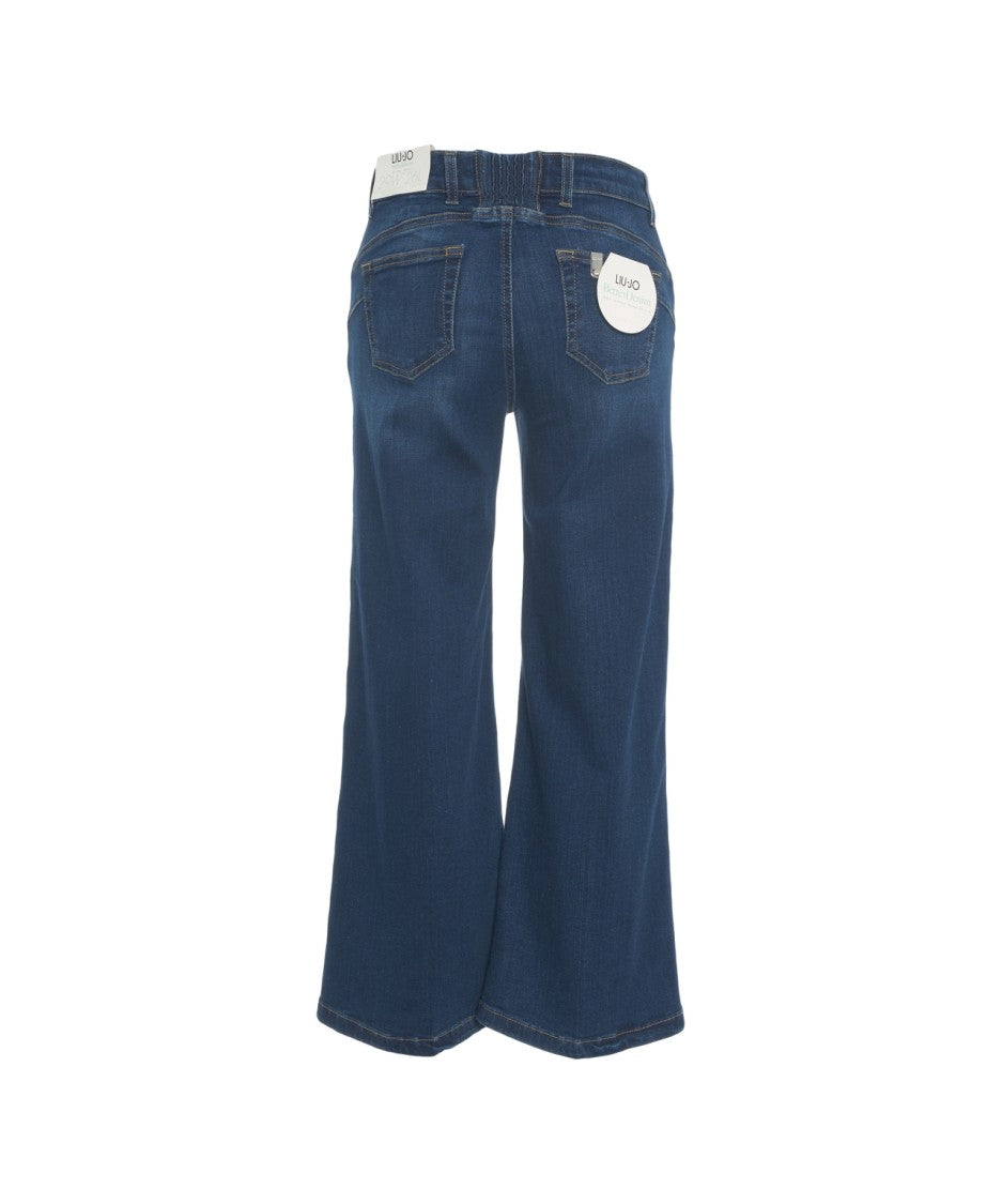 Liu Jo Cropped Wide Leg Jeans