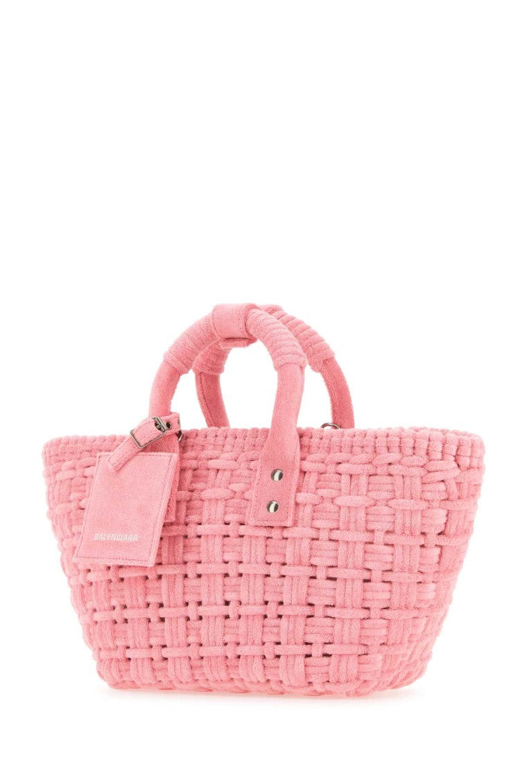 Balenciaga Pink Terry Fabric Bistro Xs Handbag