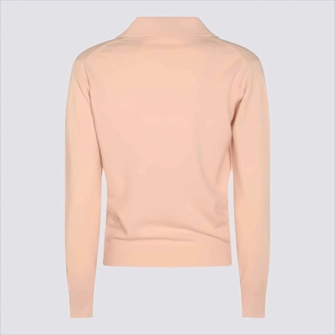 Maison Margiela Light Pink Wool Sweater With Classic Collar