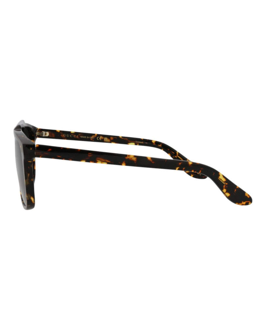 Gucci Aviator-Frame Acetate Sunglasses With Tortoiseshell Pattern