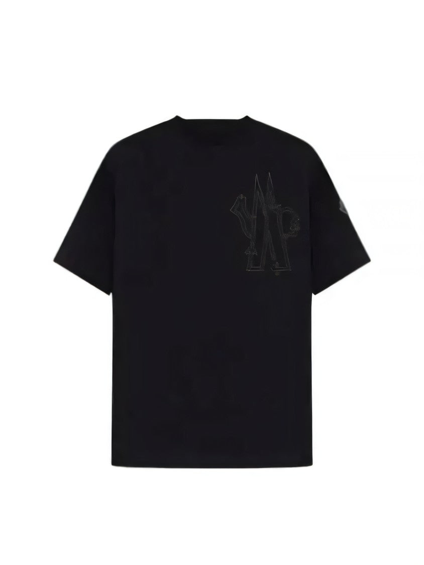 Moncler Black Short-Sleeved T-Shirt