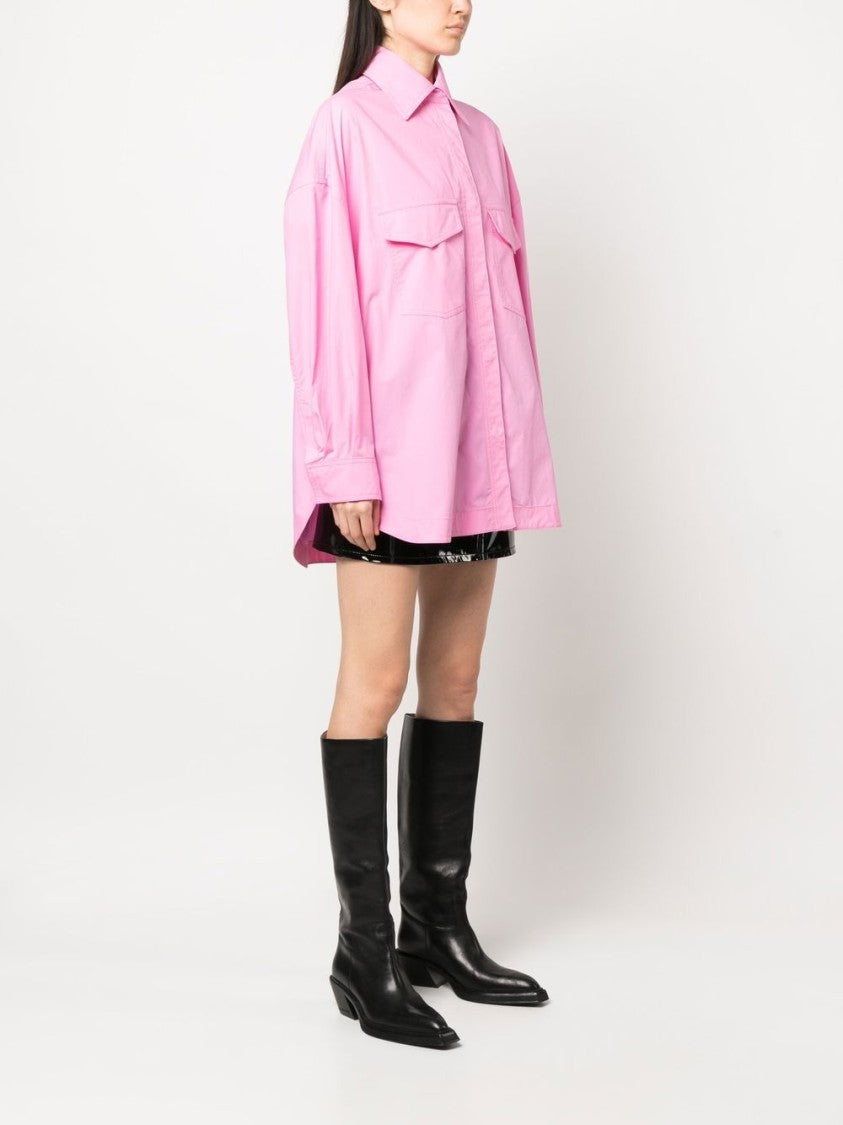 The Attico Bubblegum Pink Cotton Overshirt