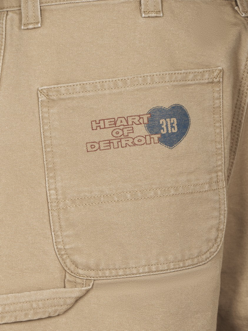 Carhartt Wip Relaxed Fit Wide Leg Trousers In Durable Organic Cotton Canvas