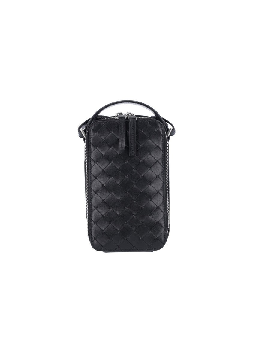 Bottega Veneta "Gataway" Smartphone Holder – Black