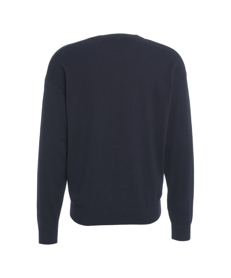 Kangra Wool-Blend Sweater With Round Neck And Silhouette
