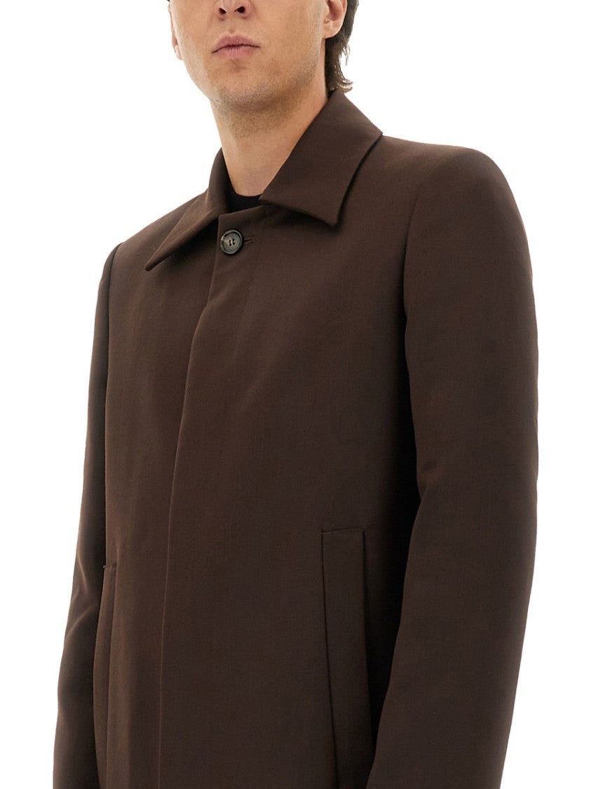 Mm6 By Maison Margiela Mid-Thigh Length Wool Blend Coat