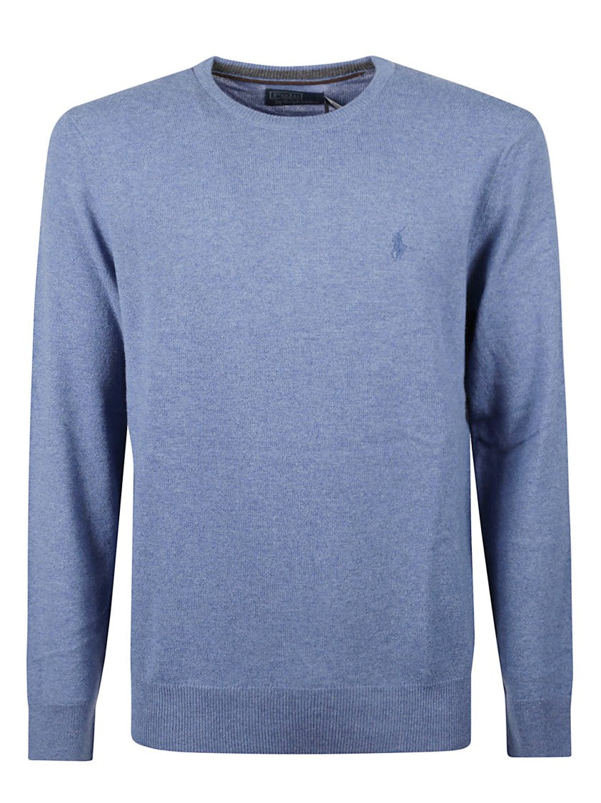 Polo Ralph Lauren Crewneck Wool Ribbed Embroidered Sweater