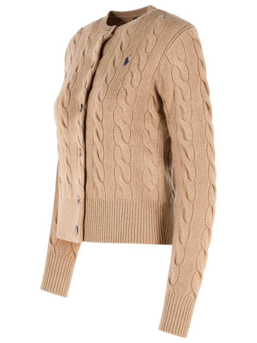 Polo Ralph Lauren Beige Wool And Cashmere Sweater