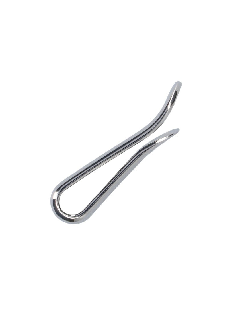 Ferragamo Compact Metallic Silver Wallet With Minimalist Design