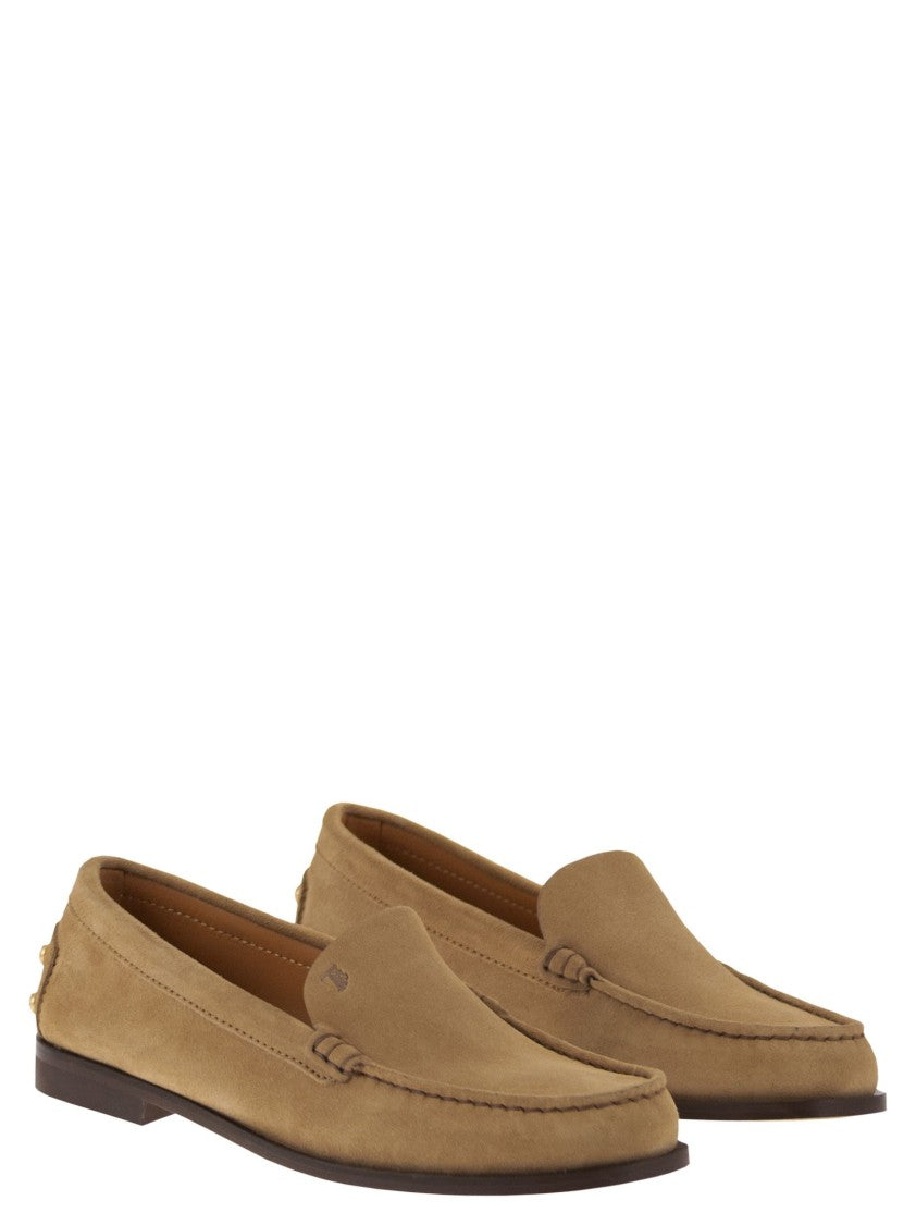 Tod's Suede Leather Loafers
