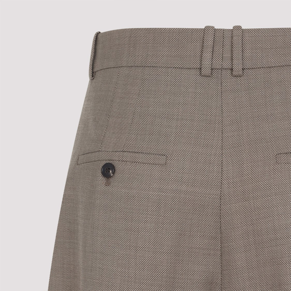 Saint Laurent Tailored Beige Wool Pants