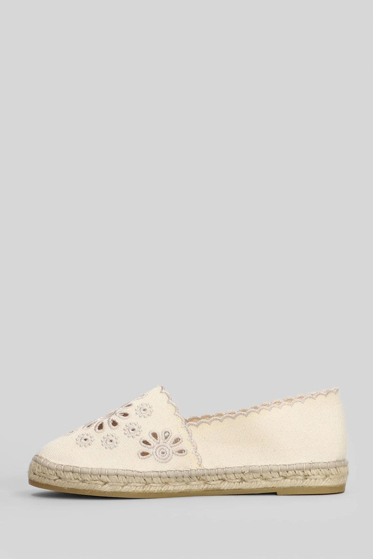 Mc2 Saint Barth Morin Espadrillas With Floral Cut-Out Embroidery