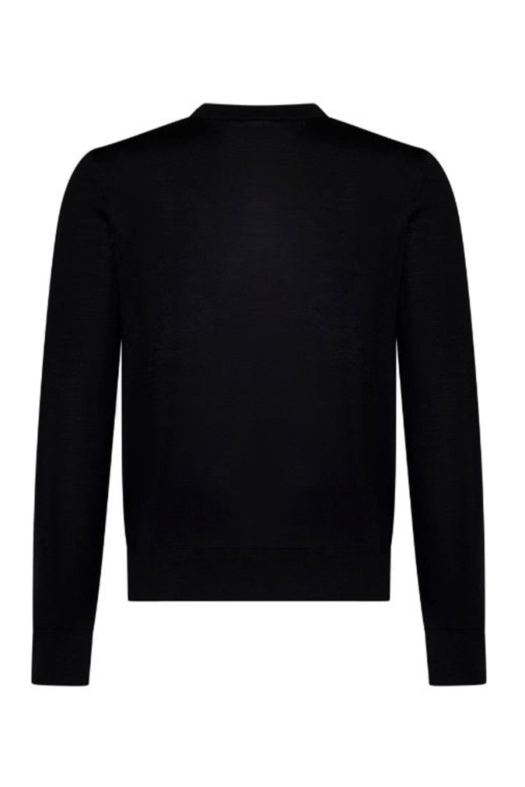 Dsquared2 Refined Blue Knitwear With Round Neckline And Long Sleeves