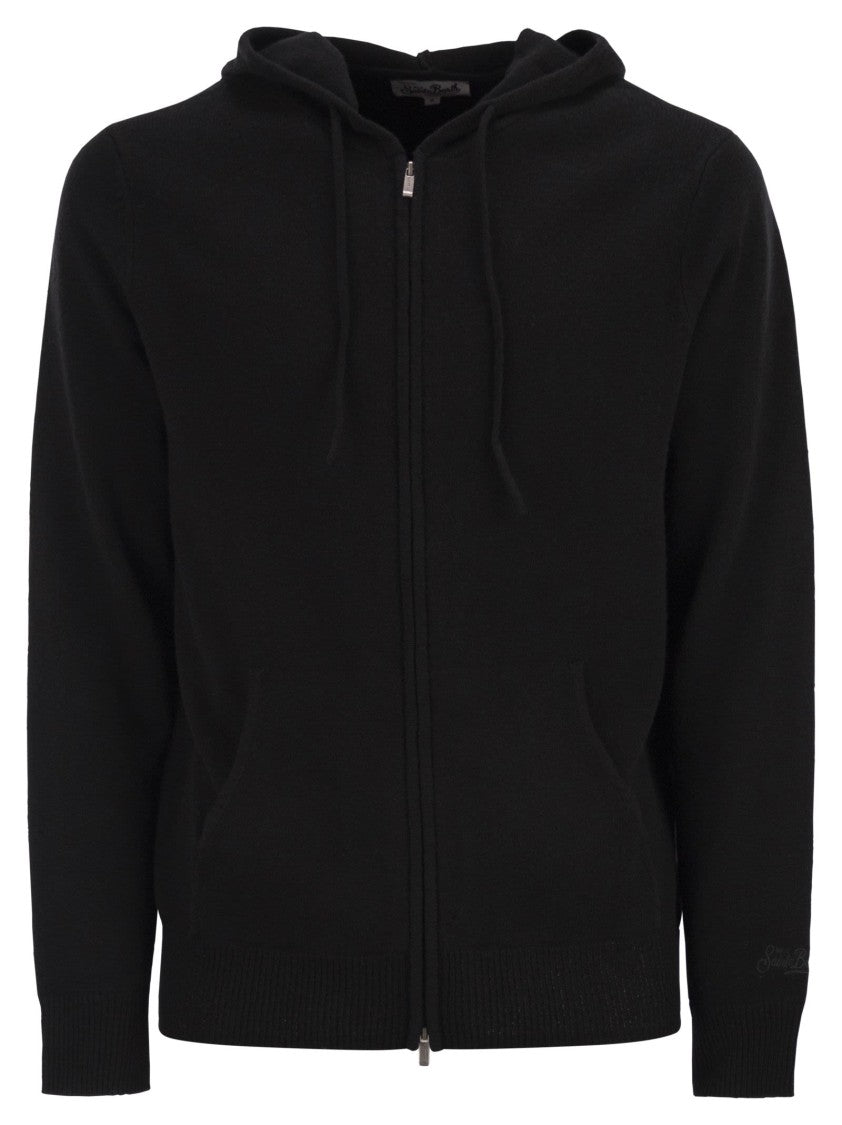 Mc2 Saint Barth Wool Cardigan With Zip