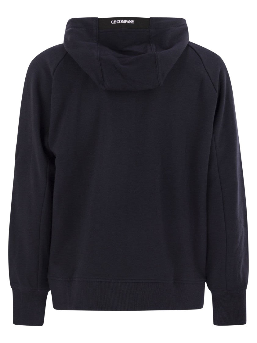 C.P. Company Sweatshirt With Zip, Hood And Lens