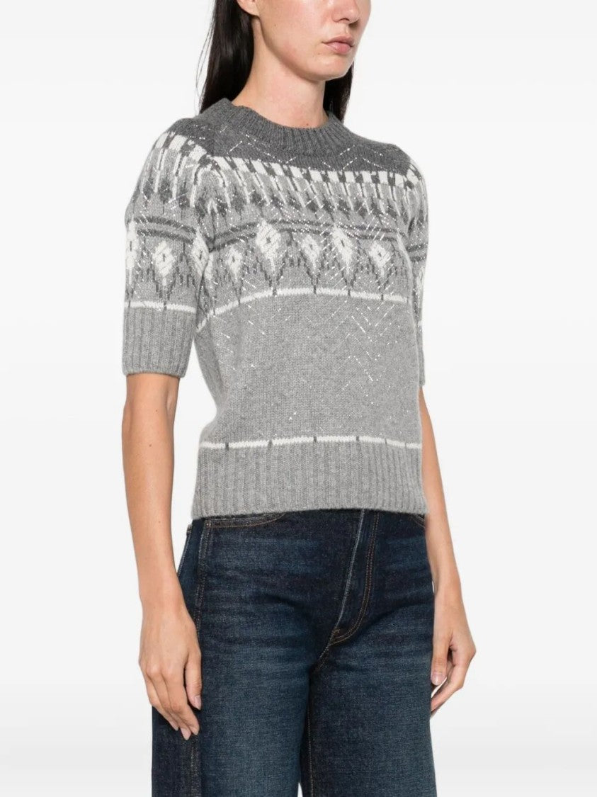 Ermanno Scervino Textured Knit Cashmere Sweater
