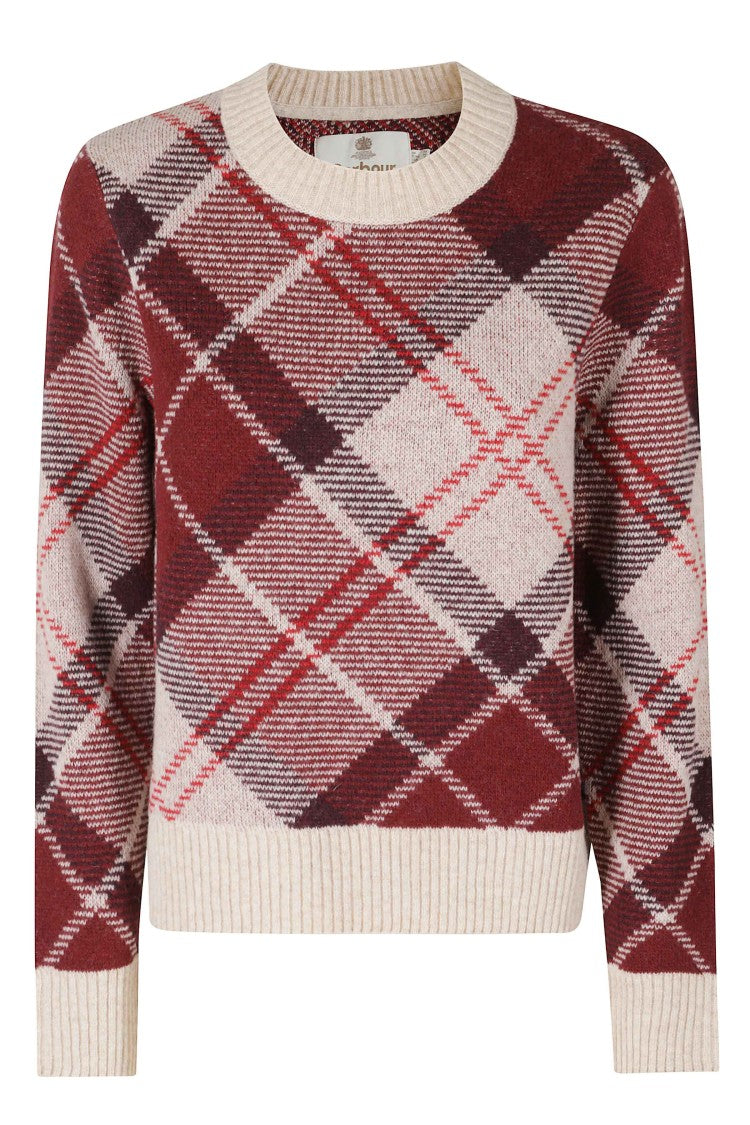 Barbour Multicolor Stevie Plaid Wool-Blend Knit Sweater
