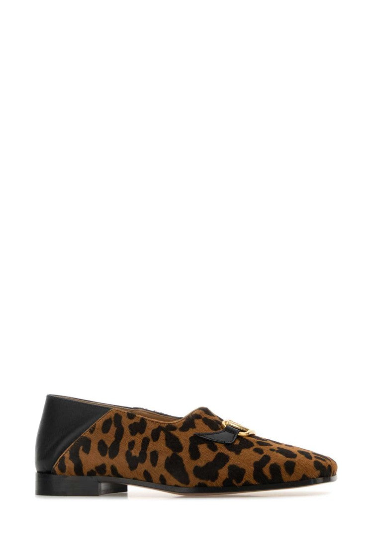 Valentino Garavani Printed Calf Hair Babouchoes Loafers