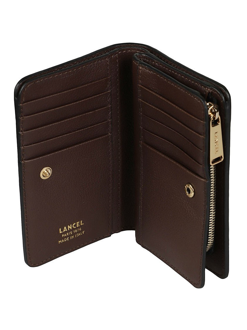 Lancel Bcbg Textured Leather Zip Wallet