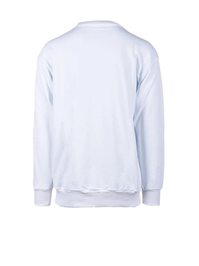Paciotti 4Us White Cotton Minimalist Sweatshirt