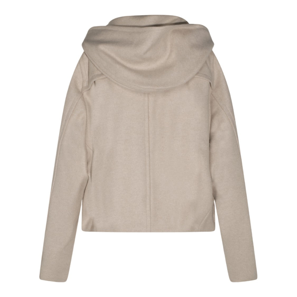 Isabel Marant Étoile Boxy Beige Jacket With Hood And Toggle Fastenings